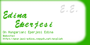 edina eperjesi business card